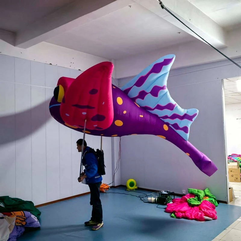 Inflatable Ocean Fish Human-Carried Parade Puppet (5) Inflatable Ocean Fish Human-Carried Parade Puppet (5)